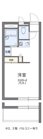 レオパレスプリムローズの物件間取画像